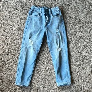 Old navy high rise OG straight leg jeans girls size 8. Only worn a few times